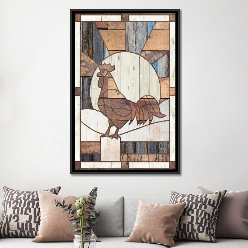 Rustic take on stained glass wall art