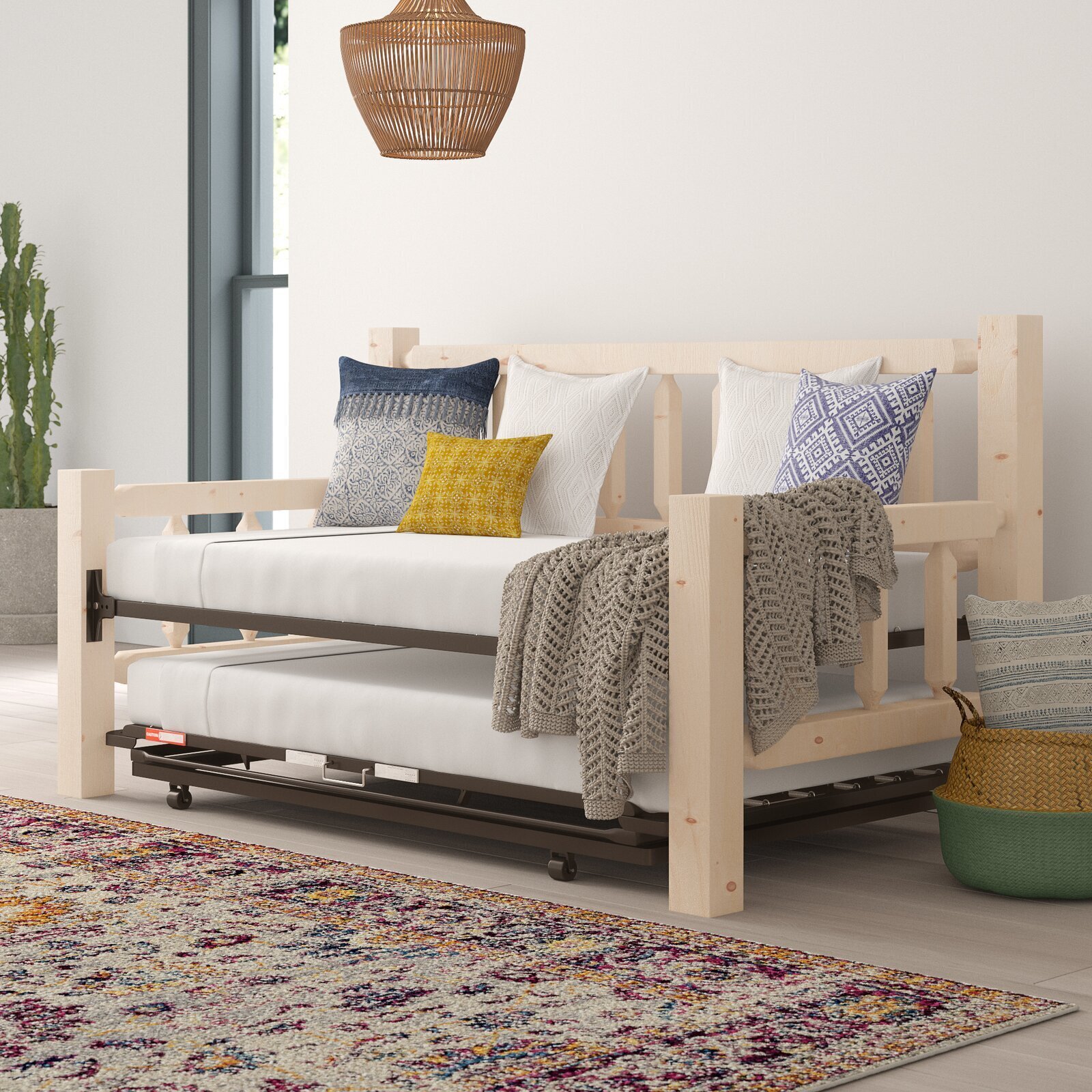 Rustic Timber Frame Platform Daybed
