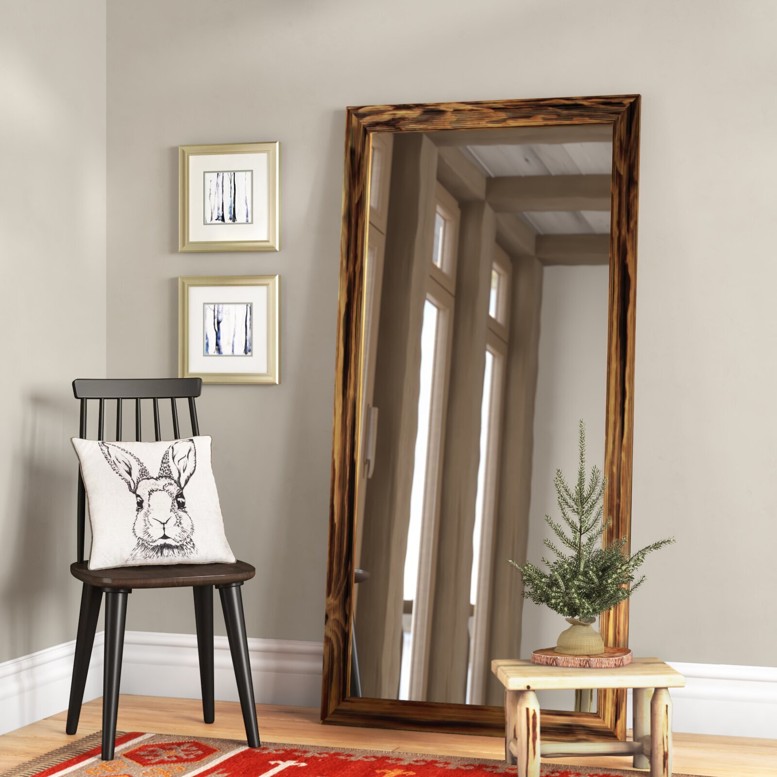 Rustic Wood Mirror