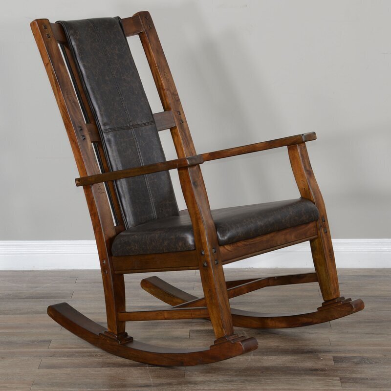 Rustic Wooden Rocking Chair