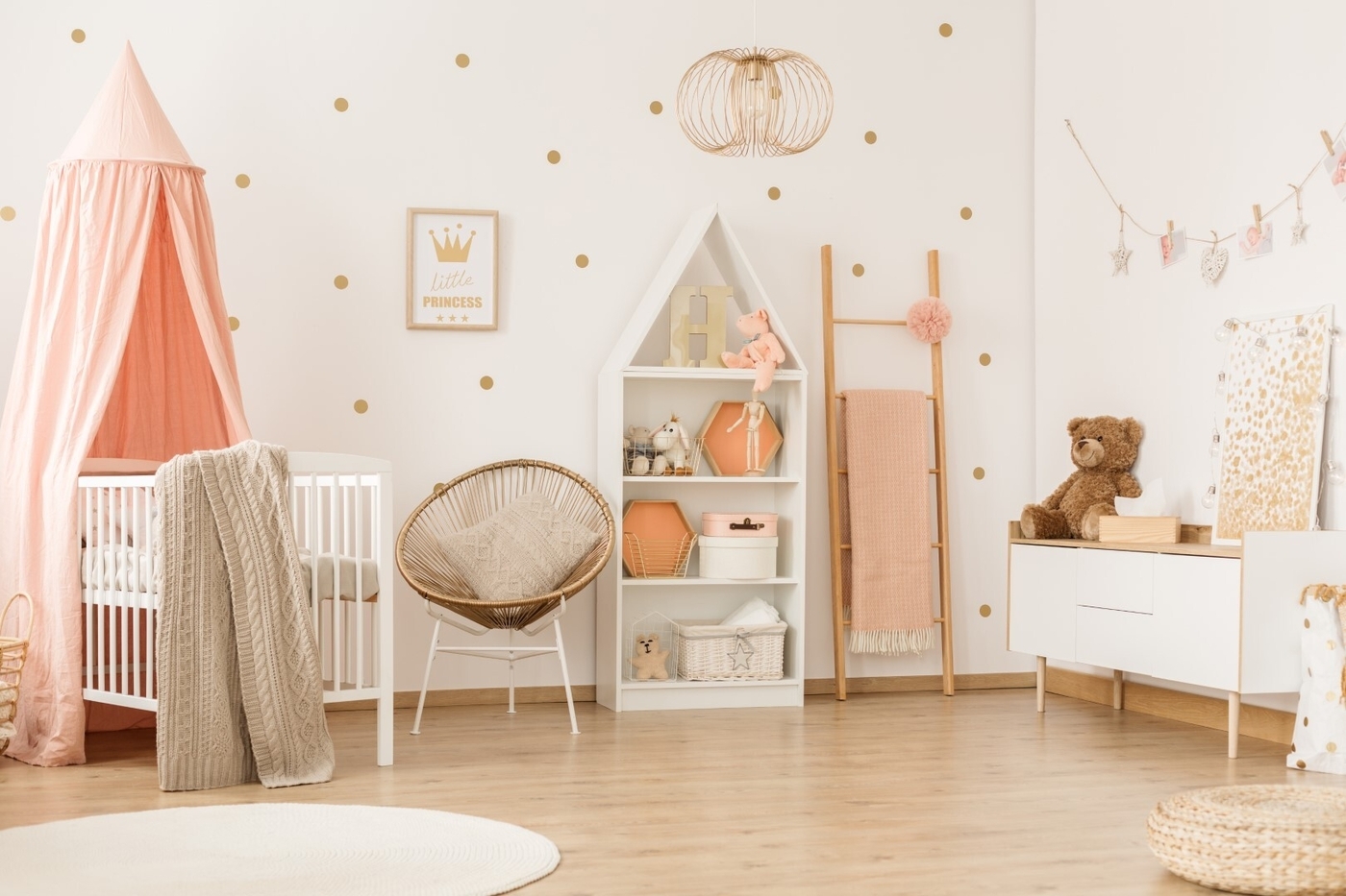 Scandi child's bedroom interior