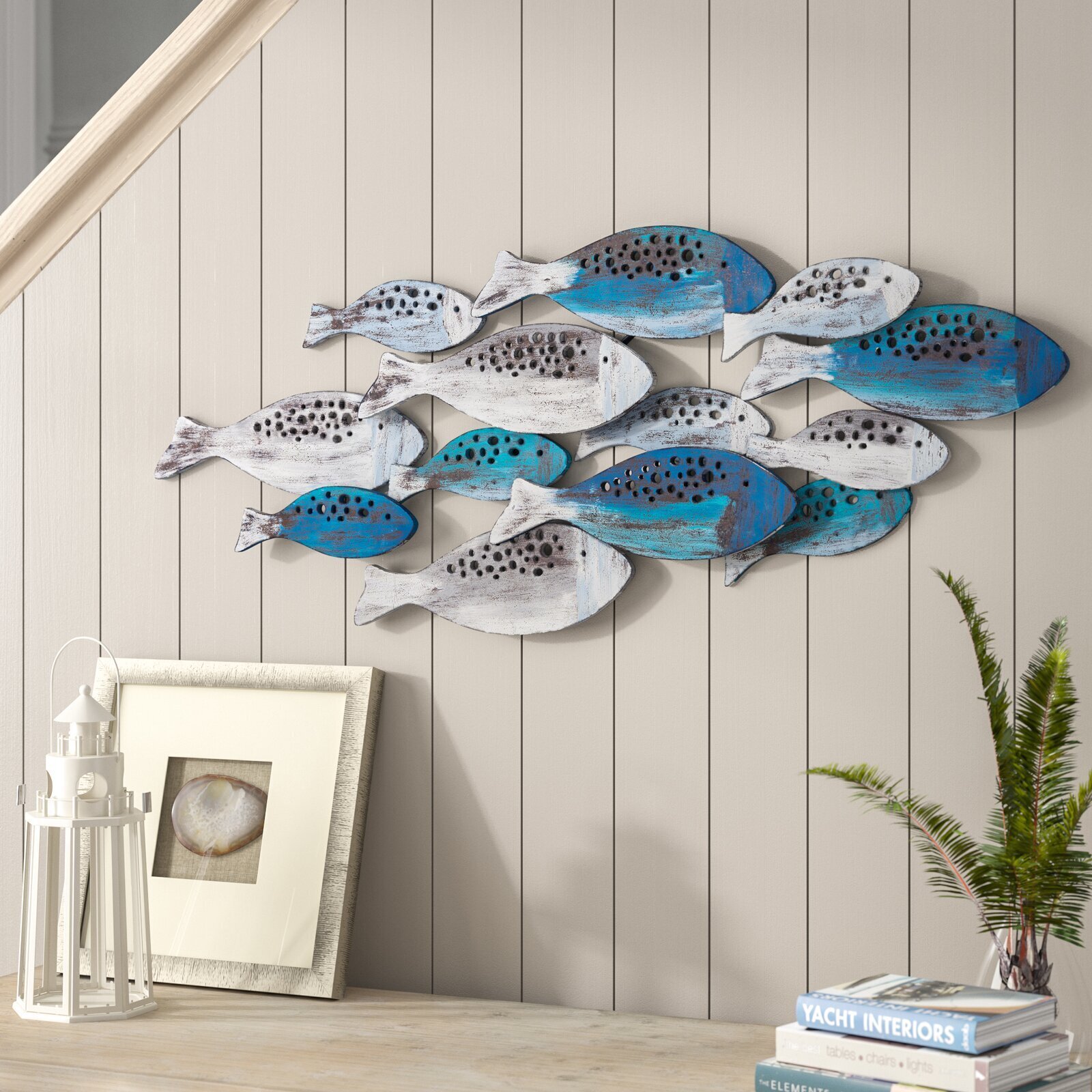 School of fish nautical wall hangings