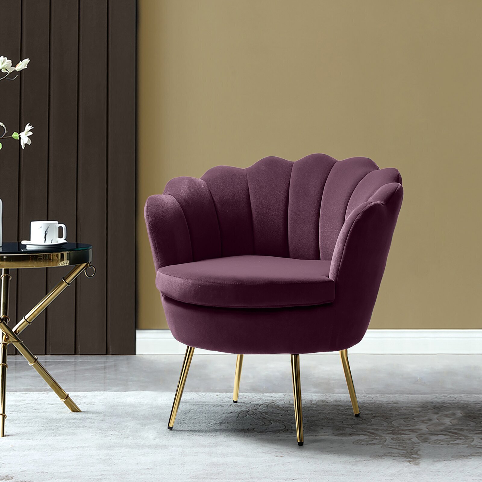 Seashell Inspired Barrel Chair