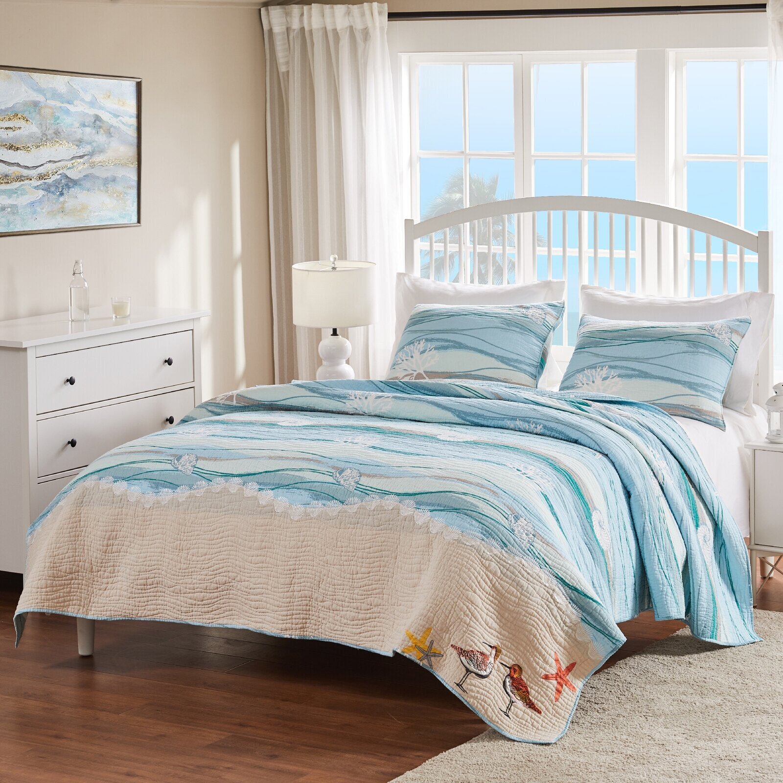 Seashells and Sand Bedding