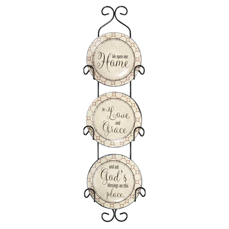 Sentimental 3 Piece Decorative Plates To Hang On Wall
