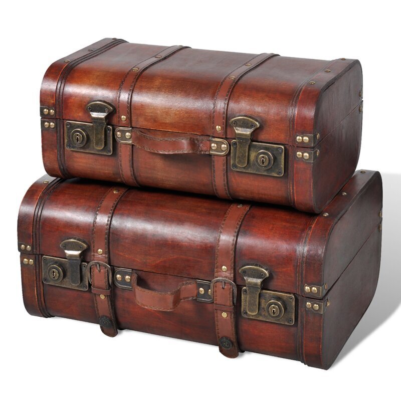 Set of 2 Antique Chests