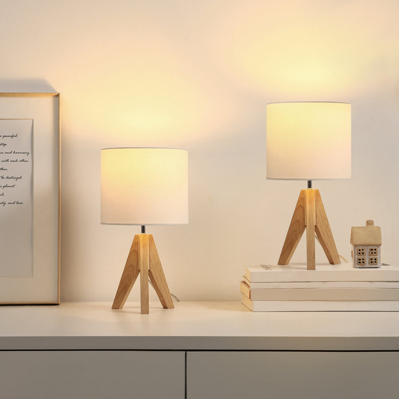 Set of 2 Vintage Mid Century Modern Table Lamps