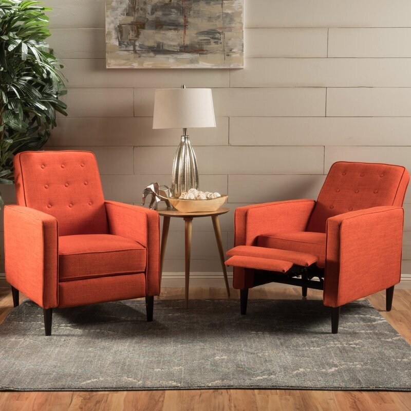 Set of two elegant recliner chairs