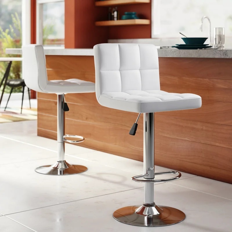Set of Two Hydraulic Bar Stools