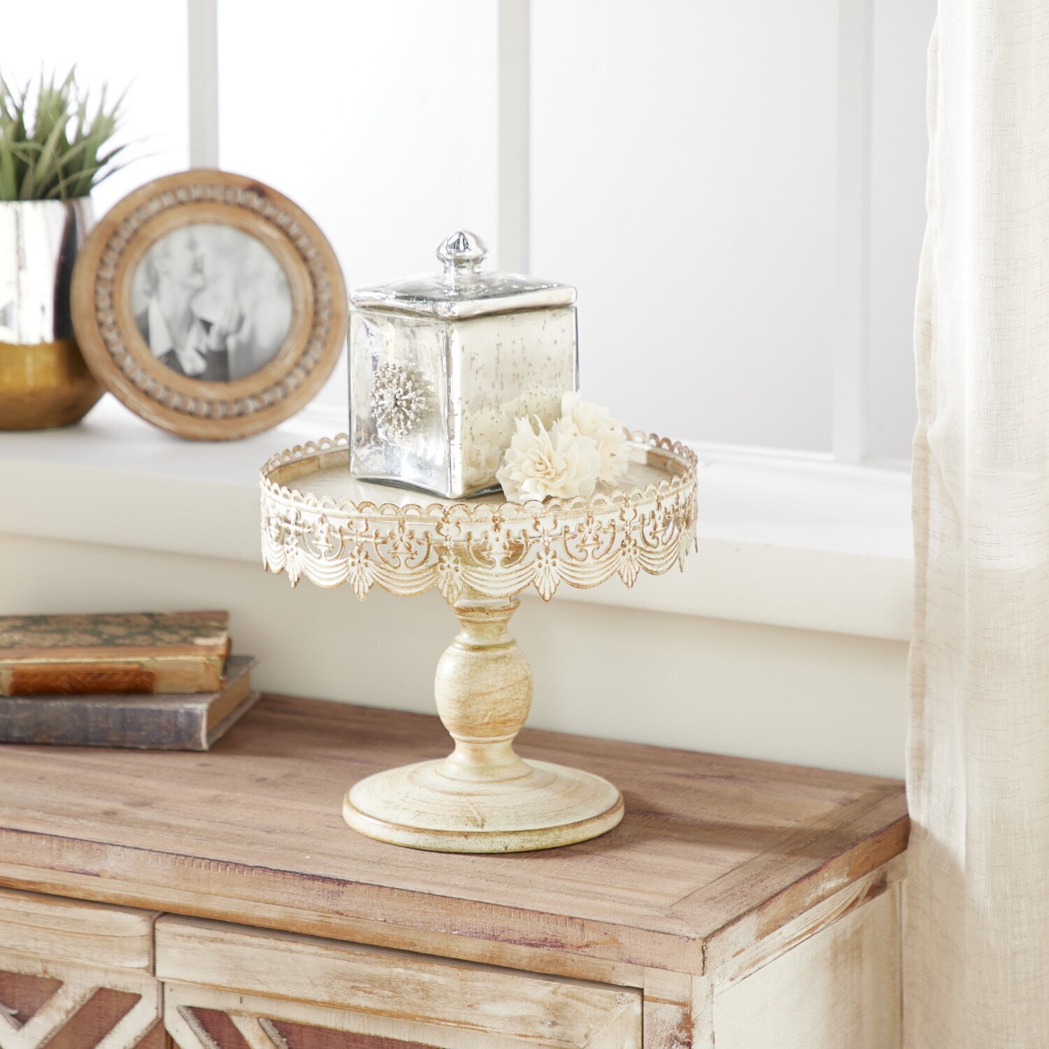 Shabby Chic Antique Cake Stand