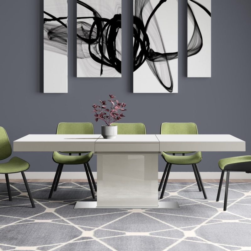 Shipststour Extendable Pedestal Dining Table
