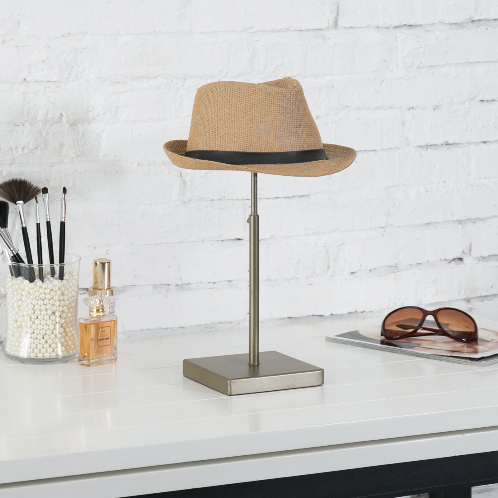 Short Brass Hat Rack
