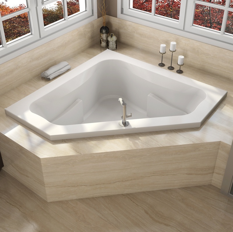 Signature® 60'' x 60'' Corner Whirlpool Acrylic Bathtub