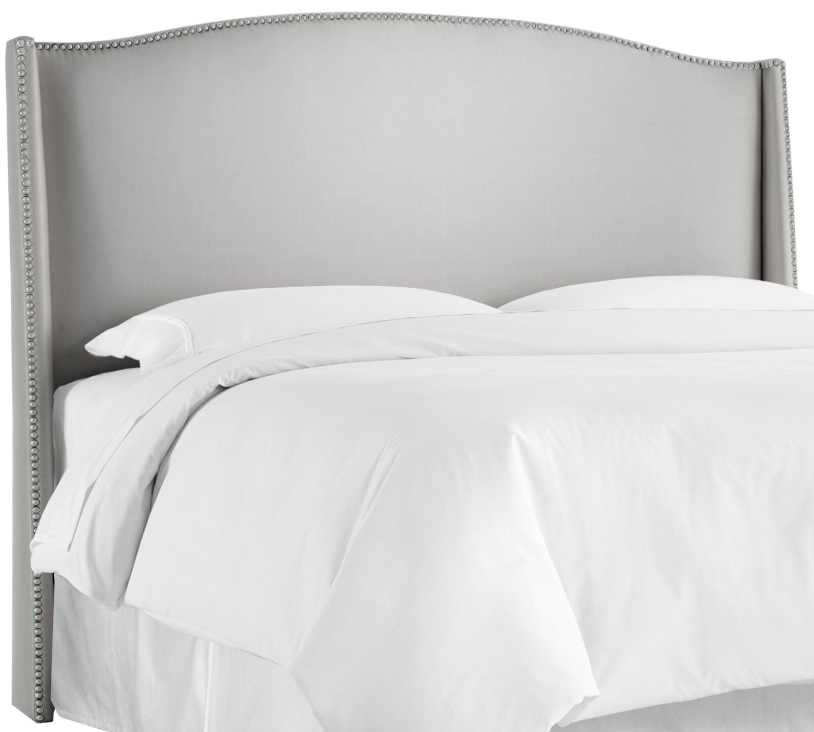 Silver Headboard Full Size With Wingback