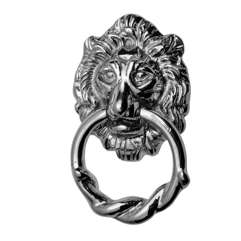 Silver Lion Door Knocker