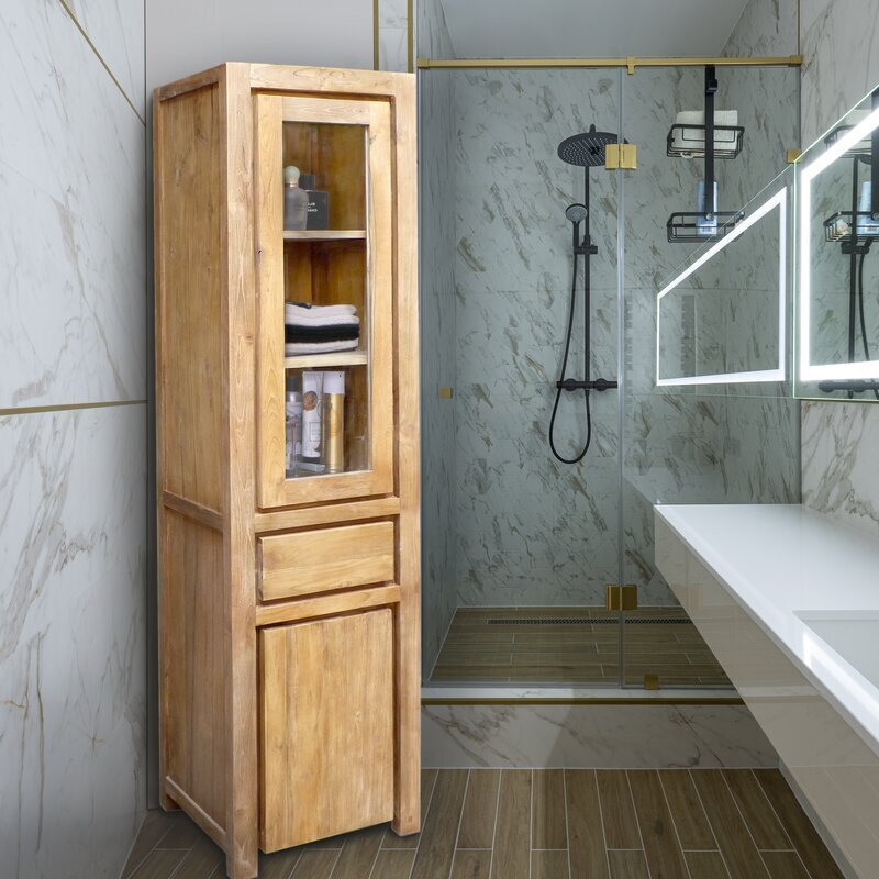 Simple and Elegant Teak Cabinets 