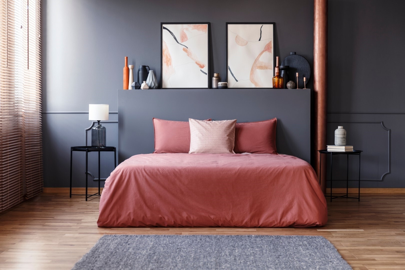 Simple bedroom interior