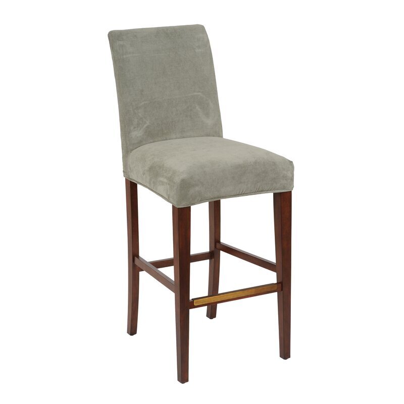 Simple Slipcovered Bar Stool
