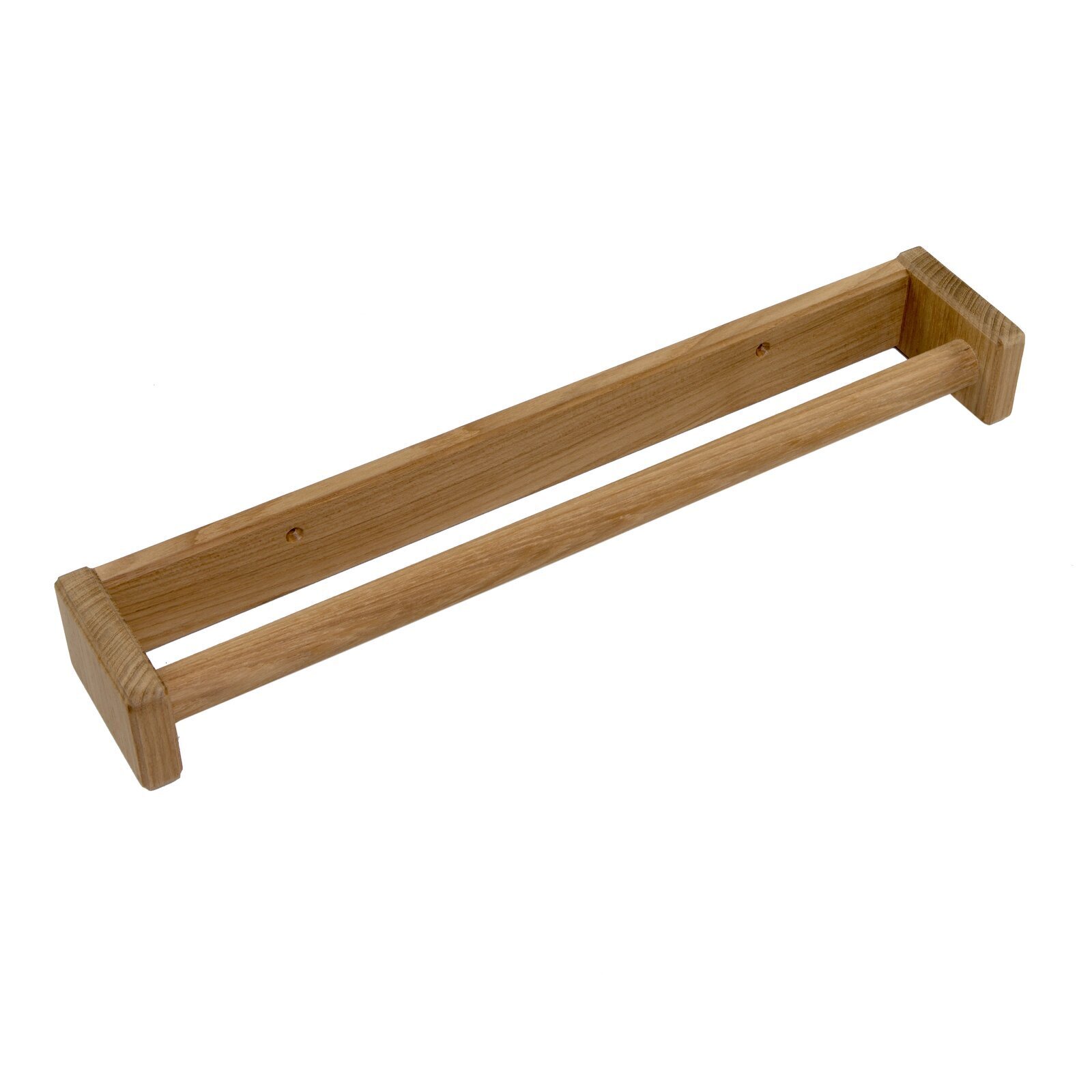 Simple Wall Mounted Teak Wood Towel Rack