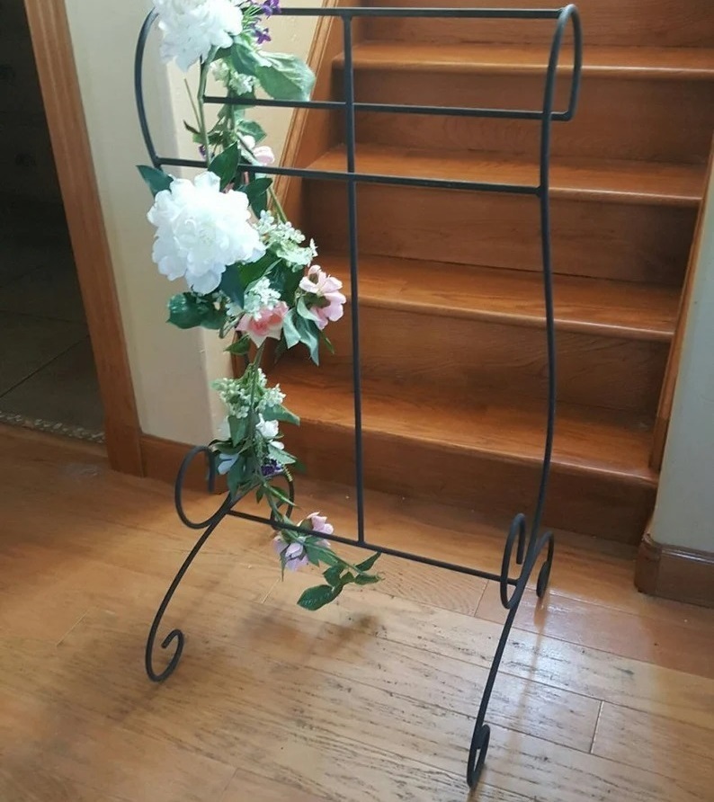 Simple Wrought Iron Quilt Rack