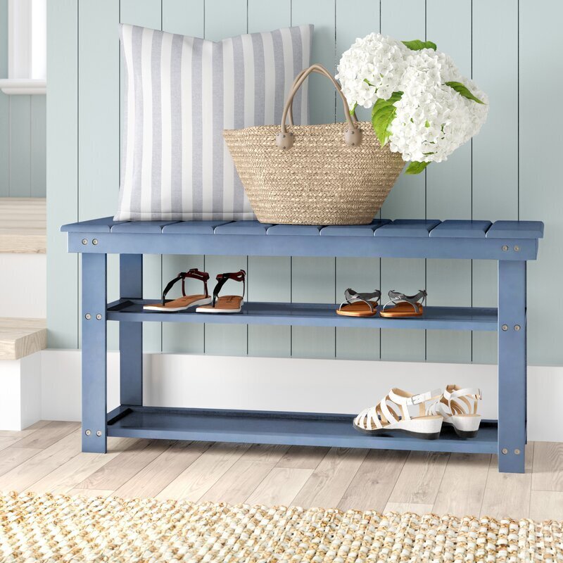 Simplistic Wooden Storage Bench 