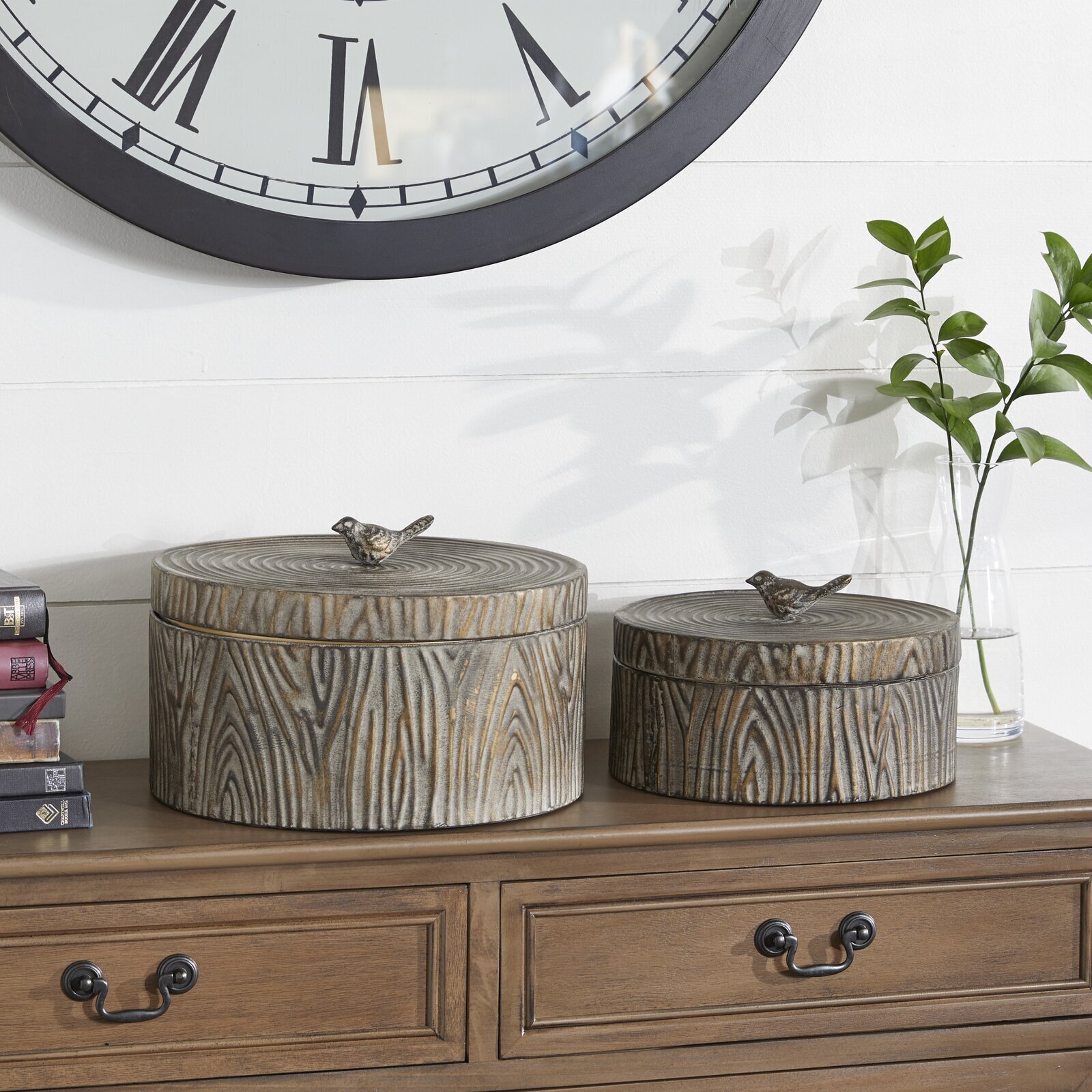 Simulated Wood Bin