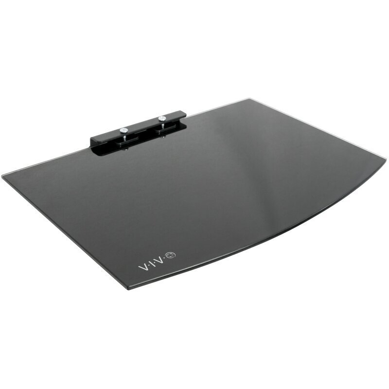 Single Modern Floating Glass Shelf