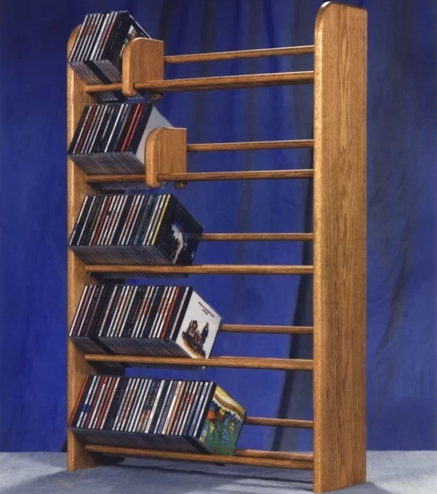 Wooden CD Rack