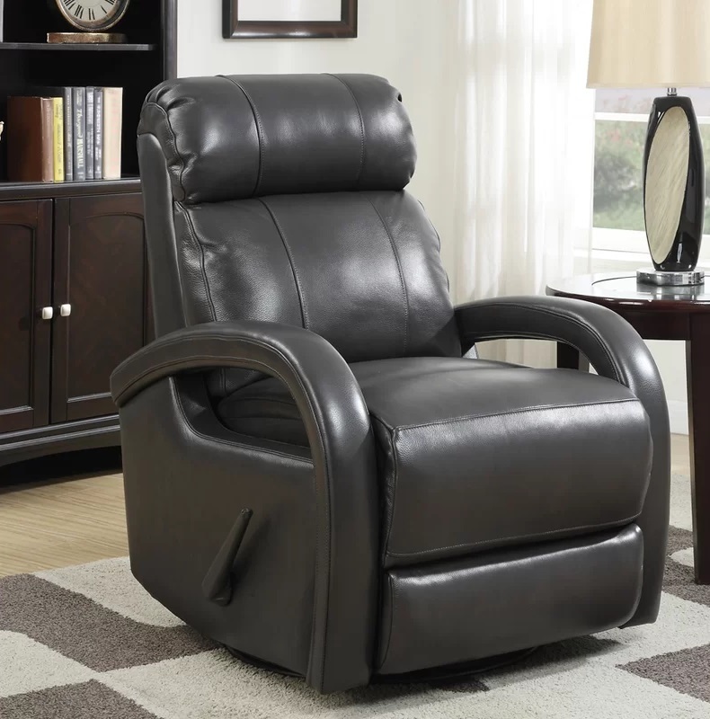 Sleek 32 7’’ Leather Glider Recliner