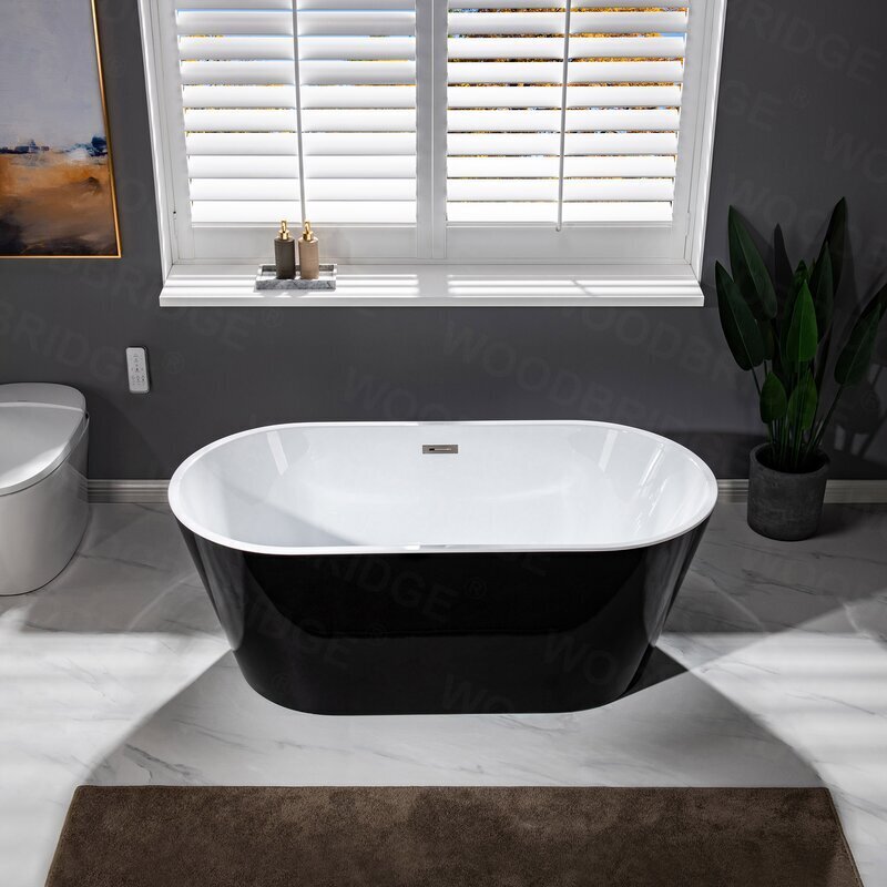 Sleek Black Tub