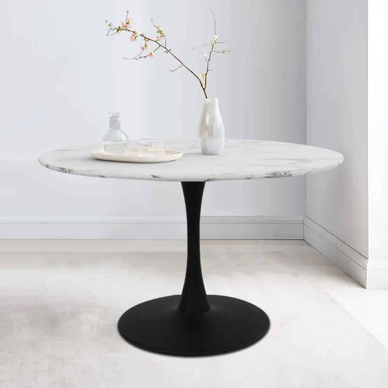 Sleek Round Table Pedestal Base