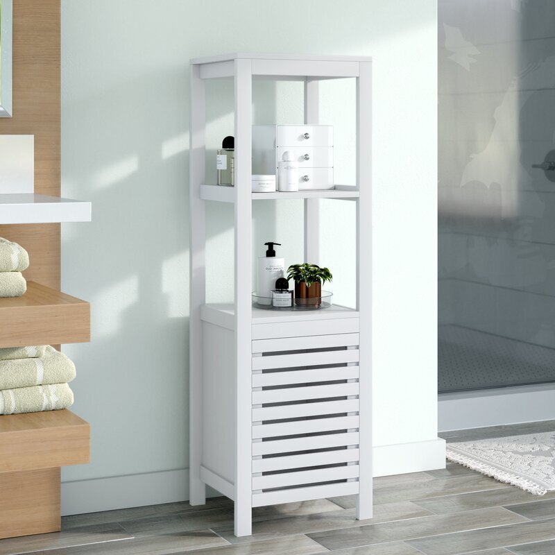 Slim Bathroom Storage Tower