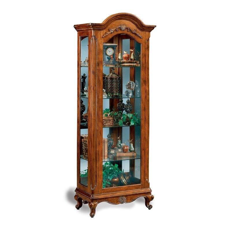 Slim French Display Cabinet