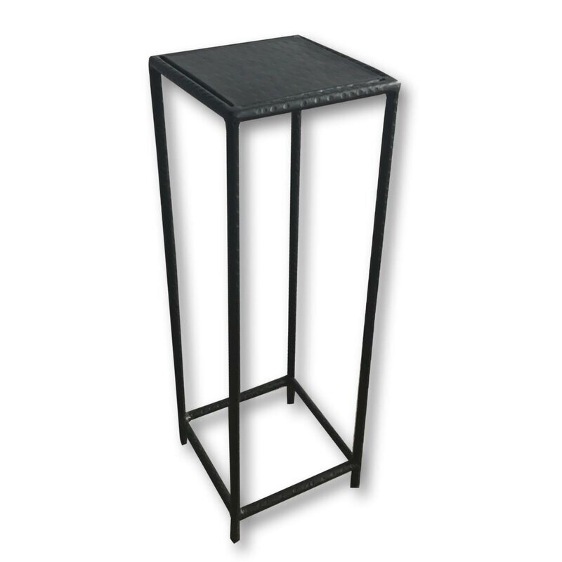 Slim Slender Square Cast Iron Side Table