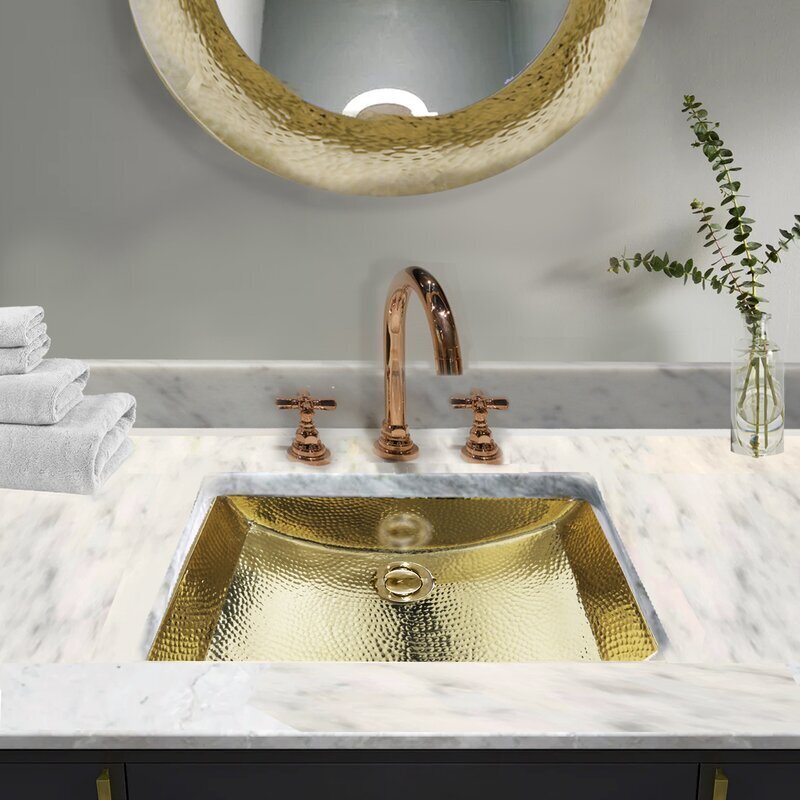 Sloping Vintage Brass Sink