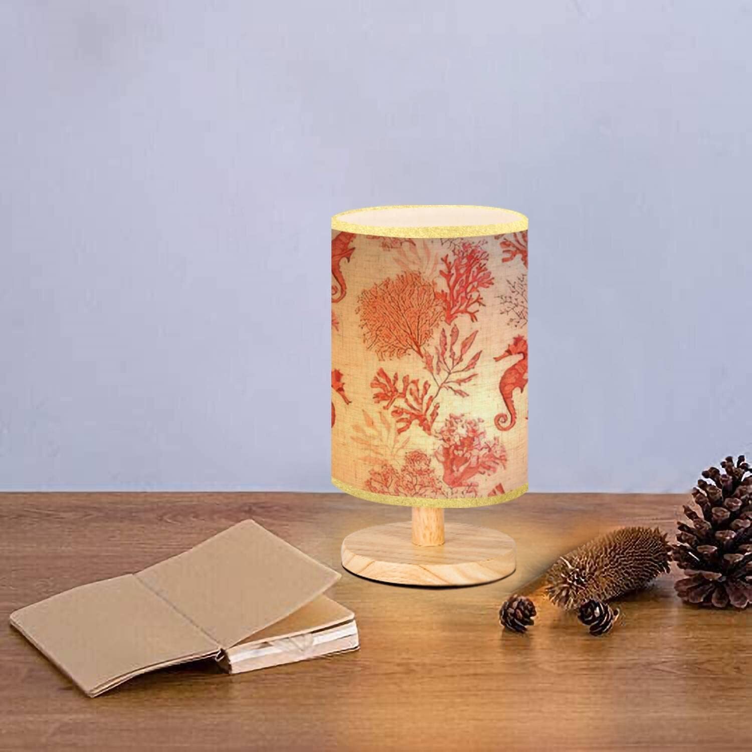 Small Bedside Coral Lamp Shade 