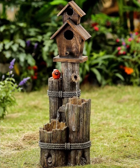 Small fiberglass water fountain