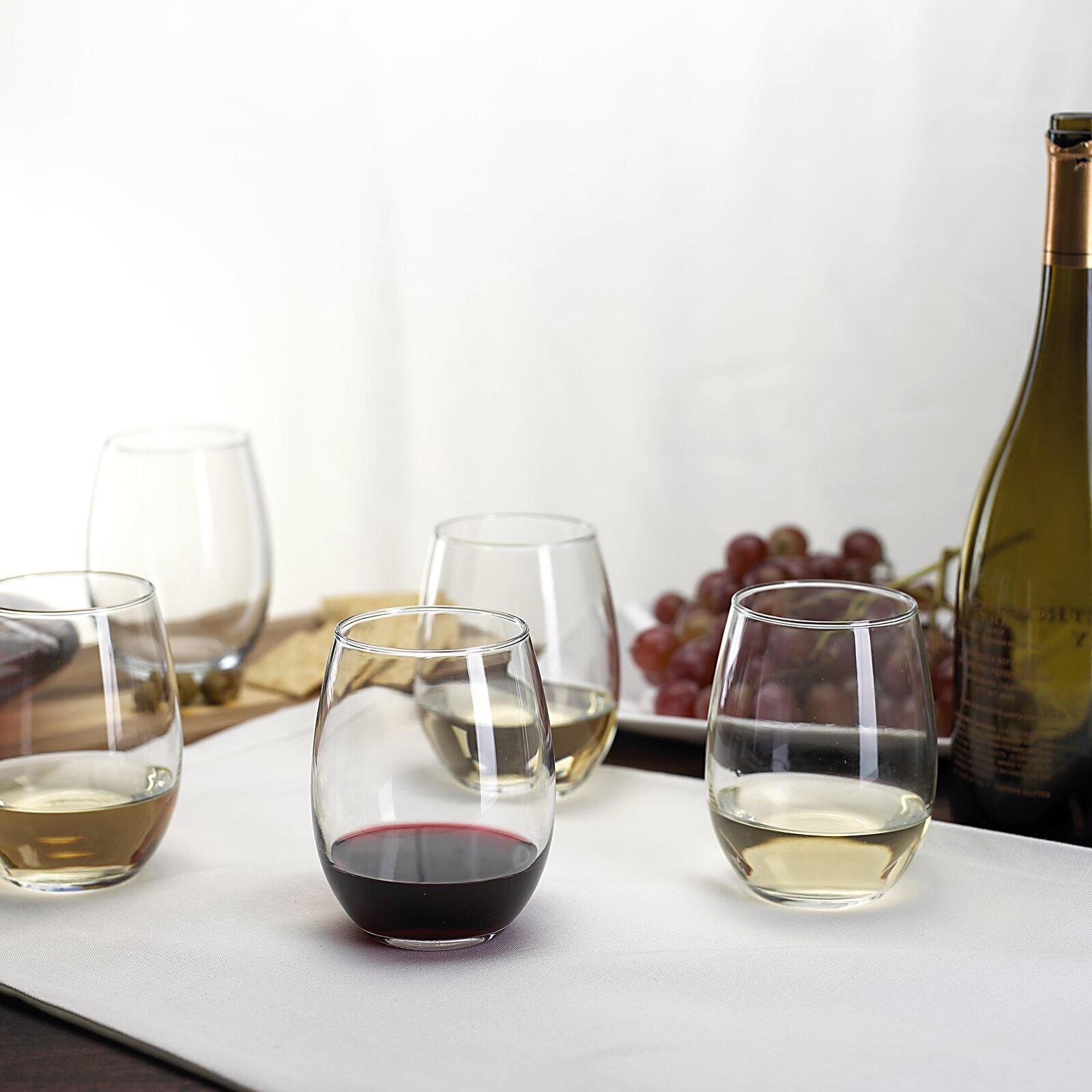 Small Modern Hand Blown Wine Glasses