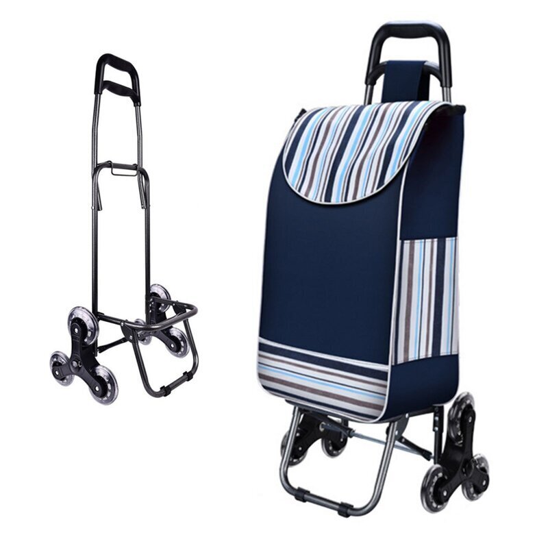 Small Personal Shopping Cart With Triple Wheels