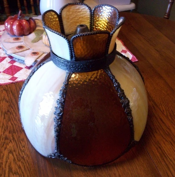 Small Slag Glass Shade