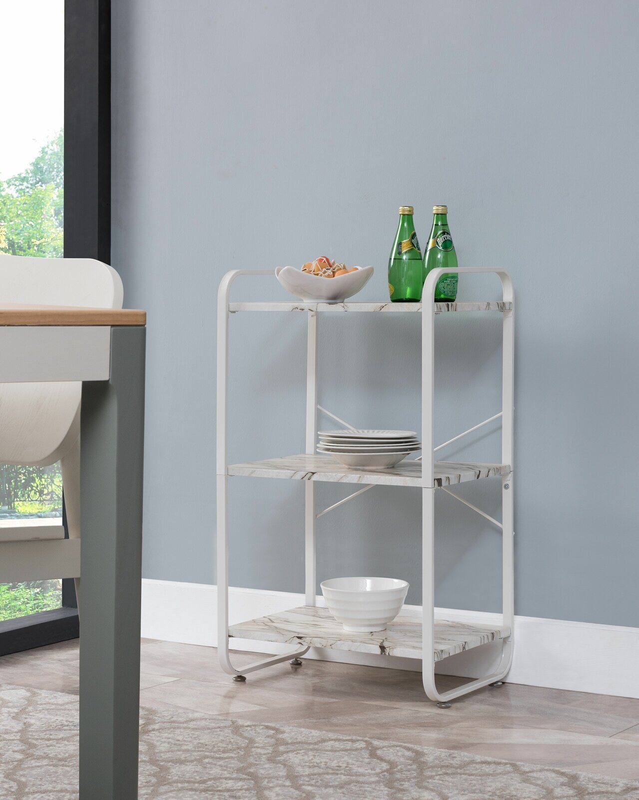 Small White Bakers Rack
