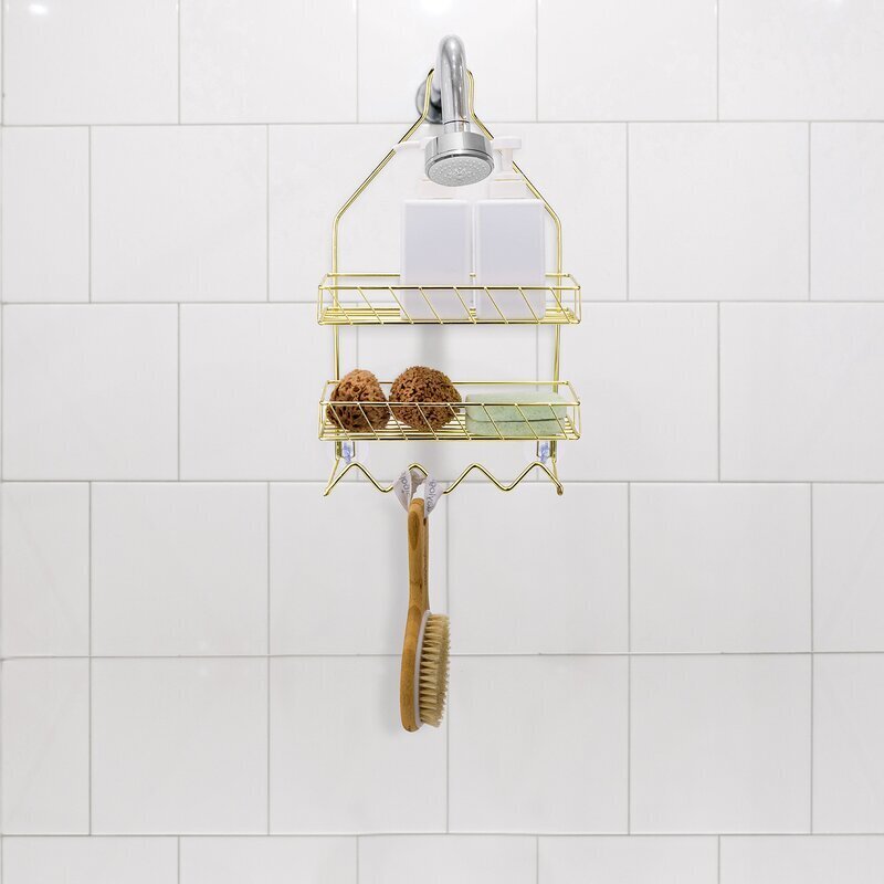 Smart Brass Shower Caddy