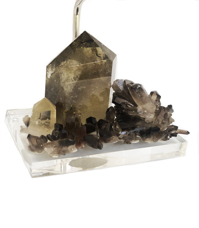 Smokey Citrine Quartz Crystal Lamp