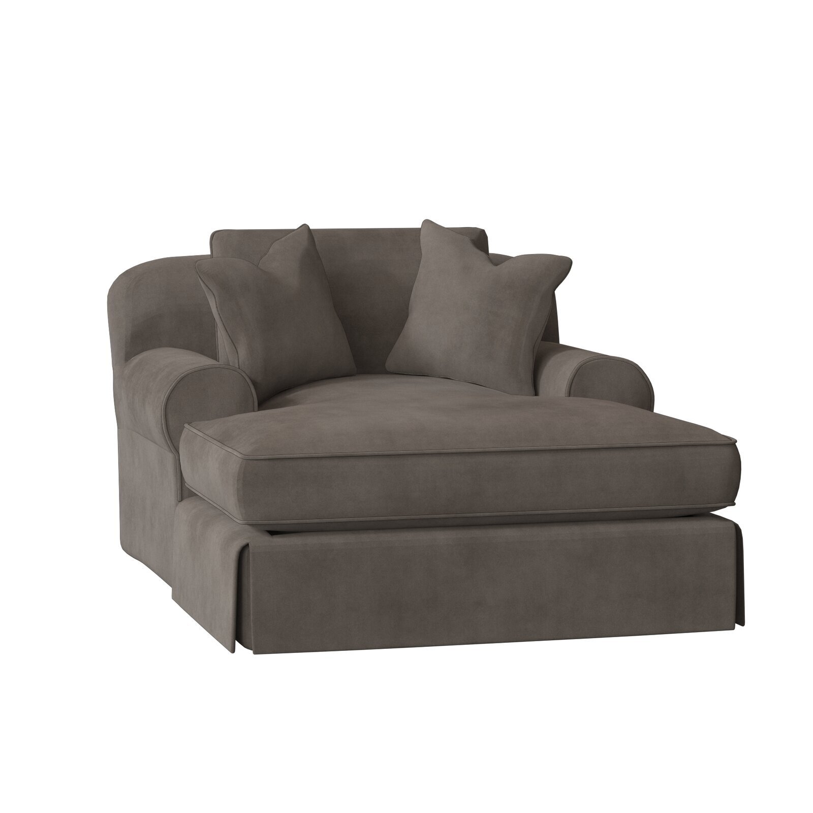 Smooth Oversized Chaise Lounge Chair