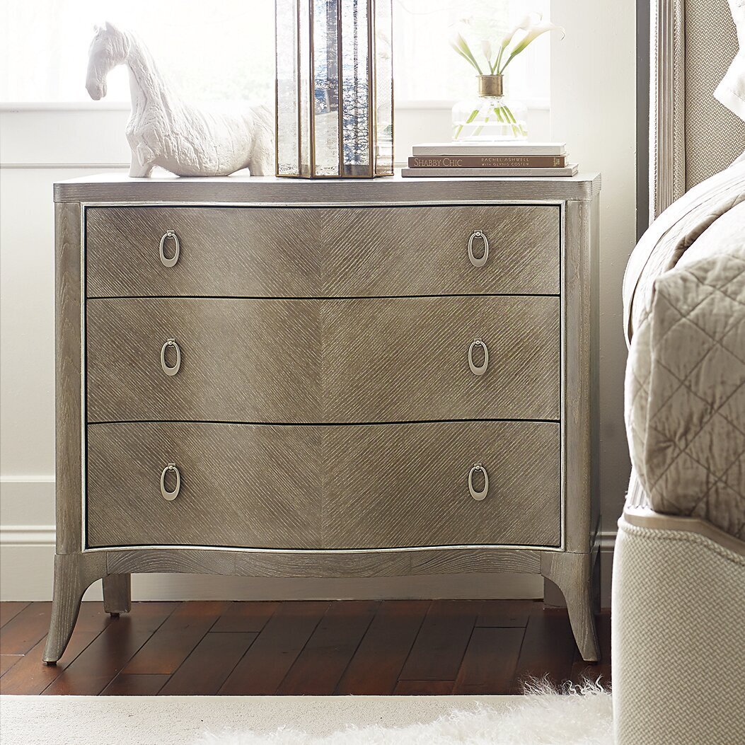 Soft Silver Nightstand