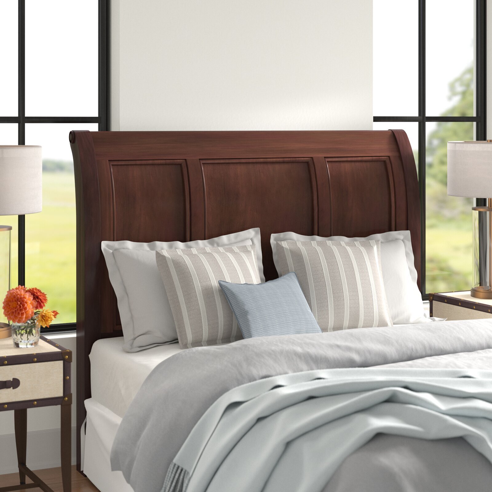 Solid cherry headboard 