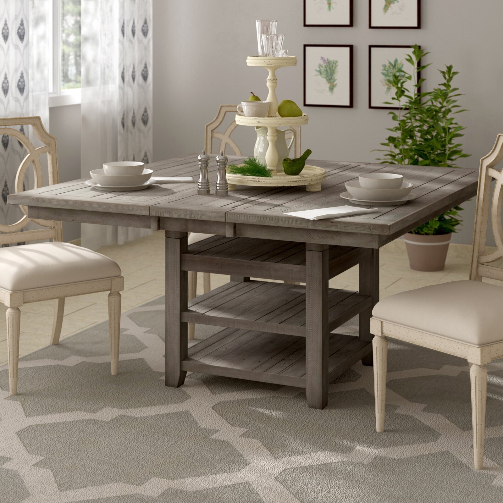 Square Dining Room Table Seats 8