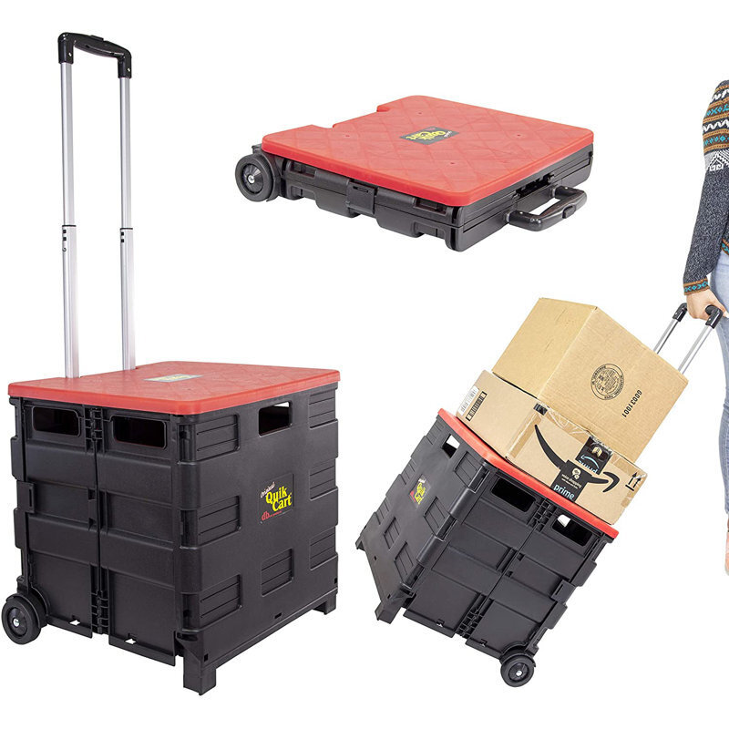 Solid Utility and Shopping Cart With Wheels