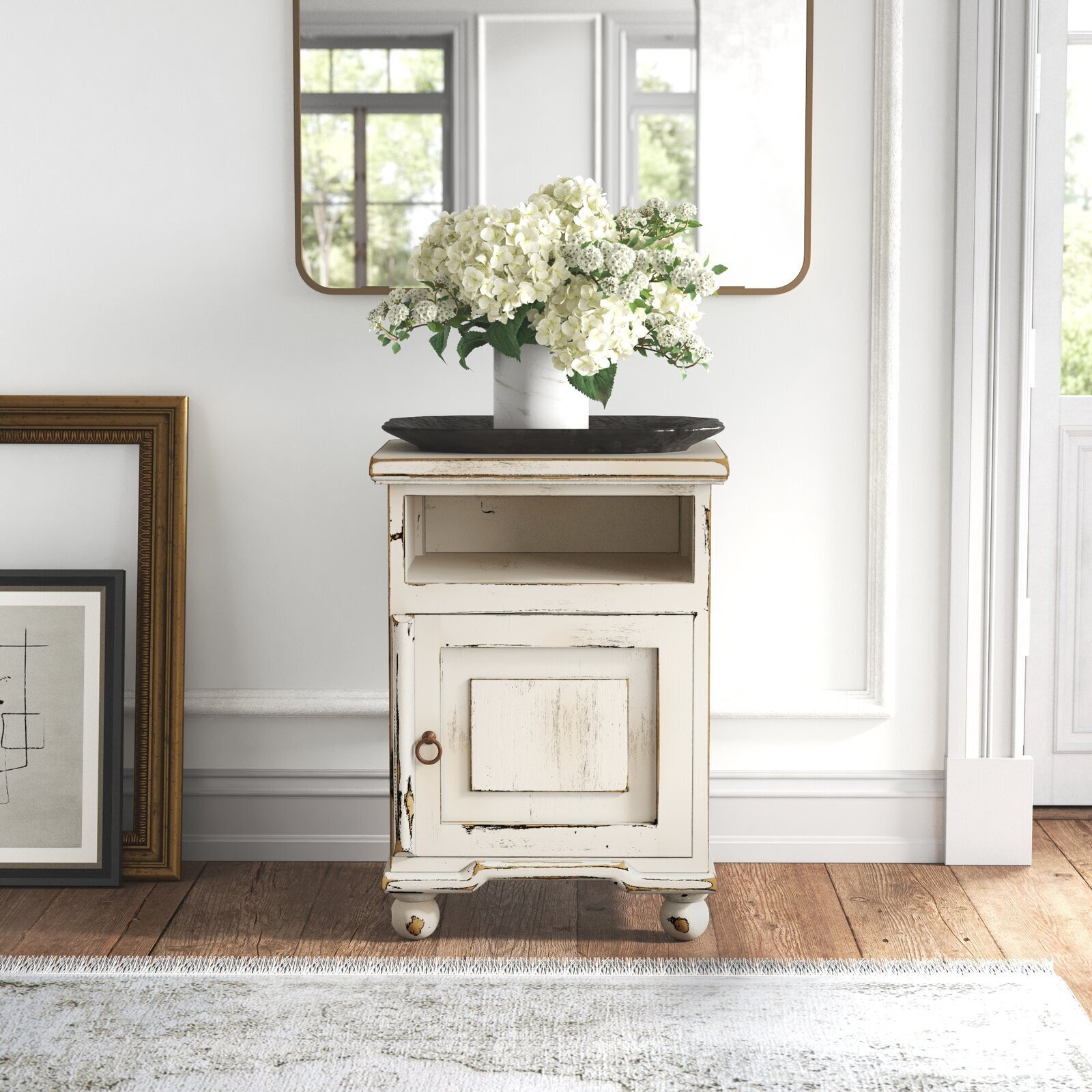 Solid Wood French Style Nightstand
