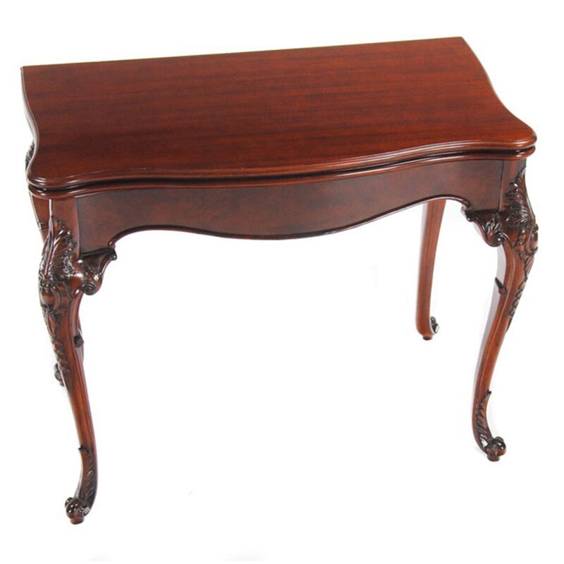 Solid wood French style vintage game table 